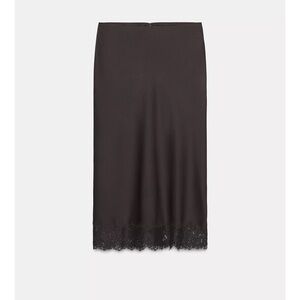 🆕 Zara Satin Effect Lace Skirt